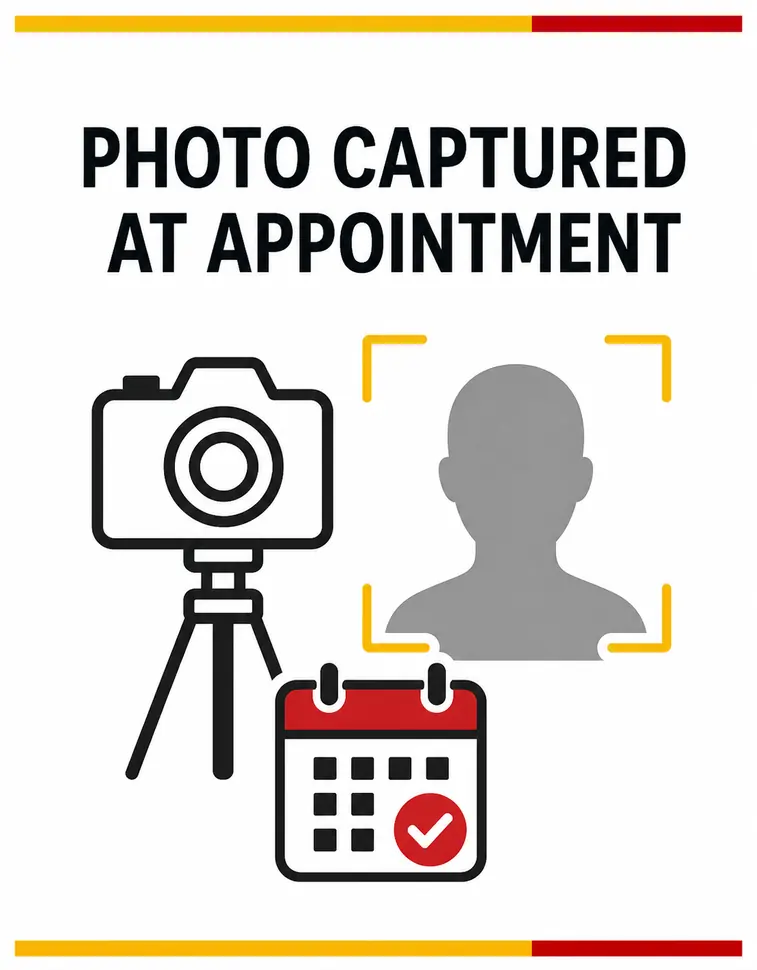 Example guide for Argentinian passport and visa photographs